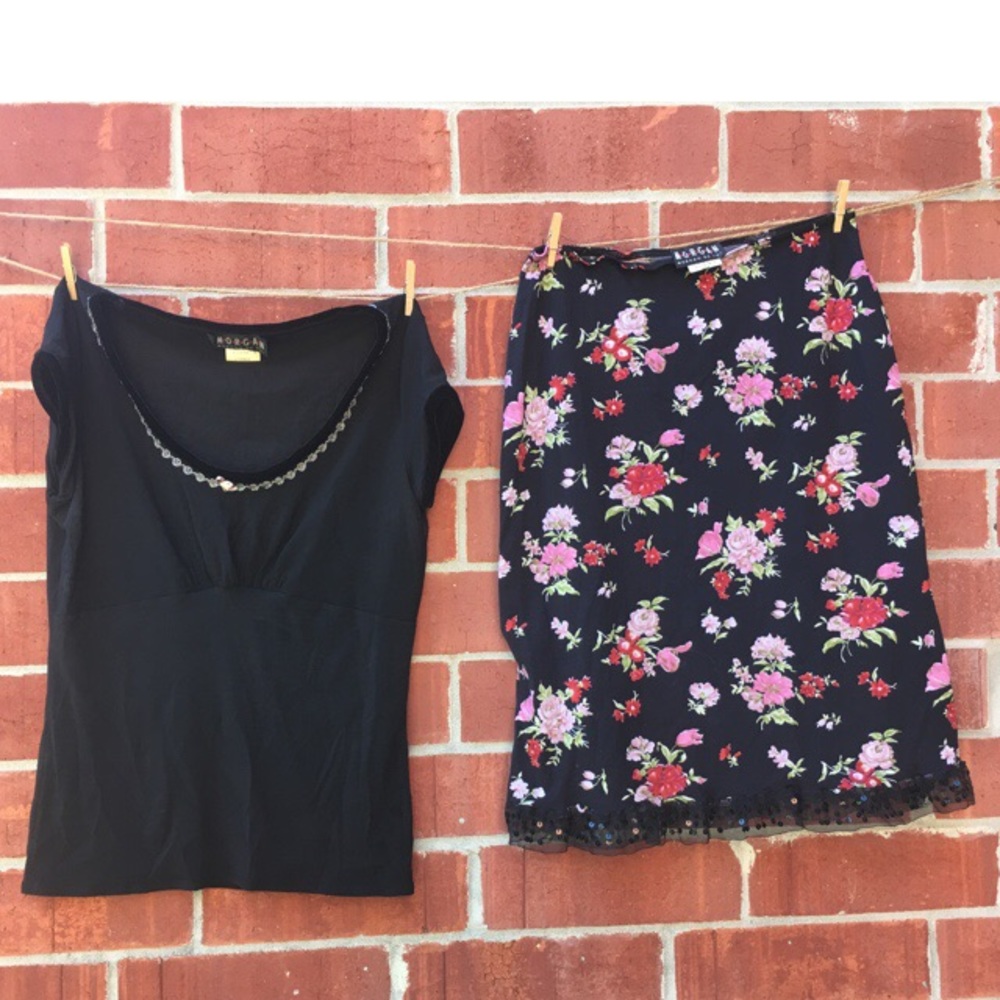 Morgan de Toi blouse and skirt